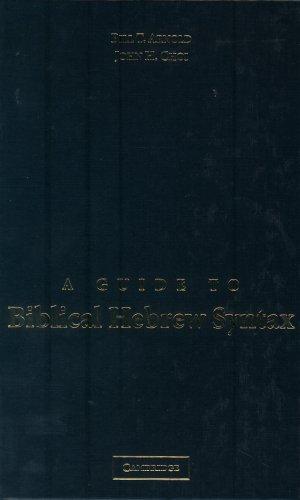 Cover for A Guide to Biblical Hebrew Syntax