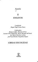 Cover for Obras escogidas