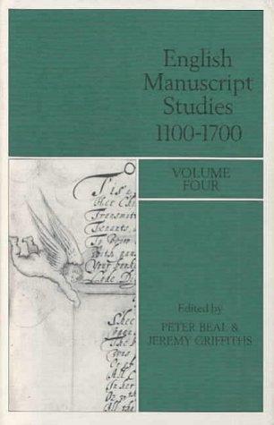 Cover for English Manuscript Studies Vol 4 (British Library - English Manuscript Studies 1100-1700)
