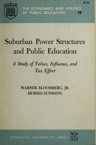 Cover for Suburban power structures and public education
