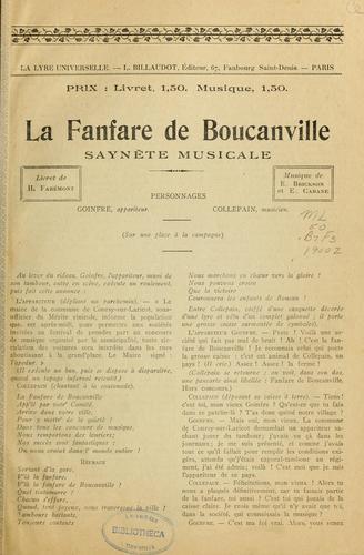 Cover for La fanfare de Boucanville