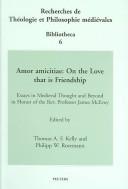 Cover for Amor Amicitiae: On the Love That Is Friendship 