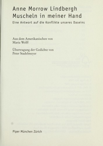 Cover for Muscheln in meiner Hand