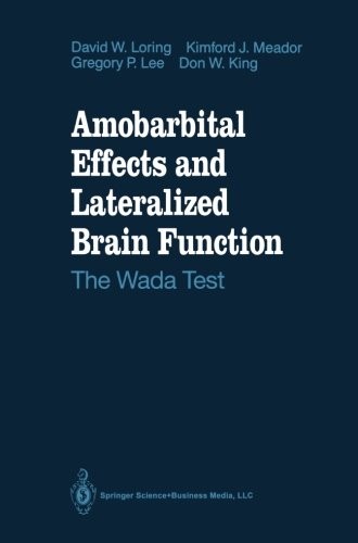 Cover for Amobarbital Effects and Lateralized Brain Function: The Wada Test