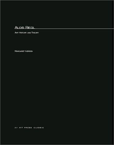 Cover for Alois Riegl