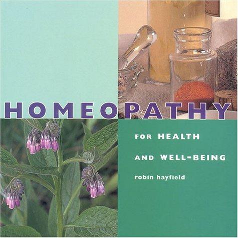 Cover for Homeopathy Health and Well Being (Health and Well-Being)
