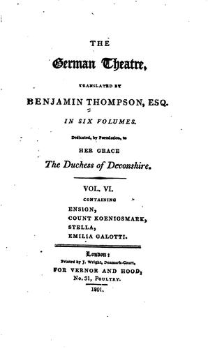 Cover for The German theatre