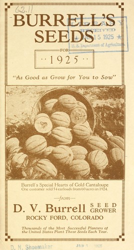 Cover for Burrell's seeds