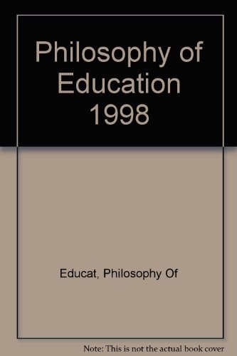 Cover for Philosophy of Education 1998