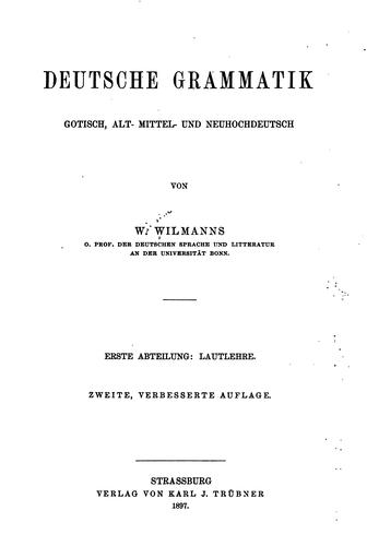 Cover for Deutsche Grammatik