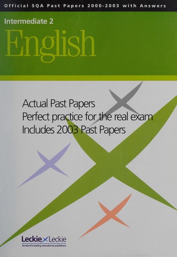 Cover for SQA Past Papers with Answers in Intermediate 2 English