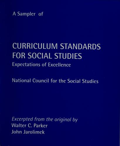 Cover for A sampler of Curriculum standards for social studies