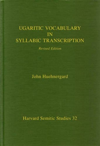 Cover for Ugaritic vocabulary in syllabic transcription