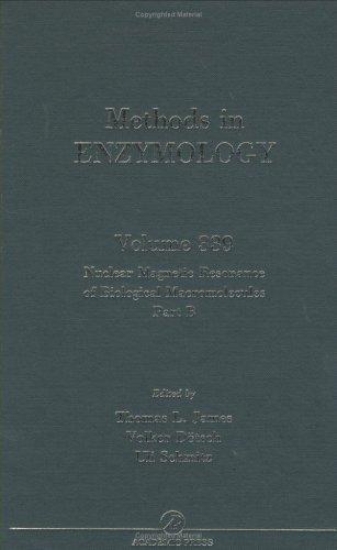 Cover for Nuclear Magnetic Resonance of Biological Macromolecules, Part B (Methods in Enzymology, Volume 339) (Methods in Enzymology)