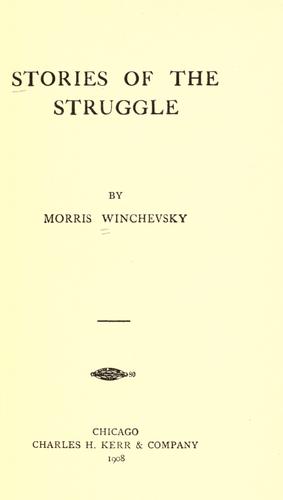 Cover for Stories of the struggle