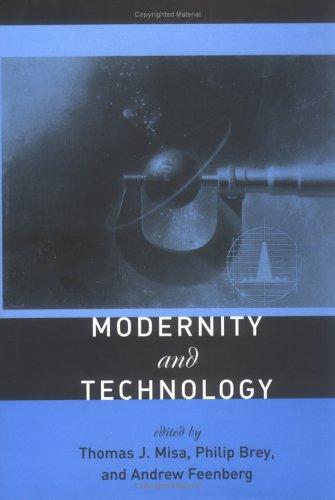 Cover for Modernity and technology