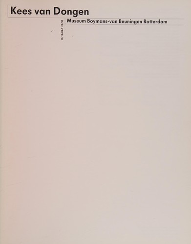 Cover for Kees van Dongen