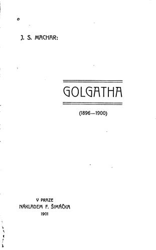 Cover for Golgatha: (1896-1900)