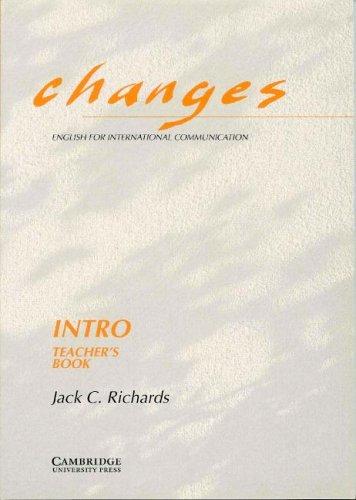 Cover for Changes Intro Teacher's book