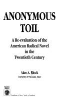 Cover for Anonymous toil
