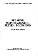 Cover for Składnia współczesnego języka polskiego