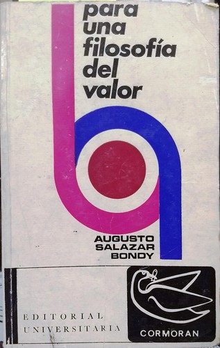 Cover for Para una filosofía del valor