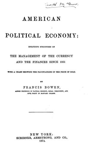 Cover for American political economy
