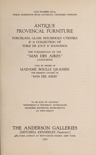 Cover for Antique Provencal furniture