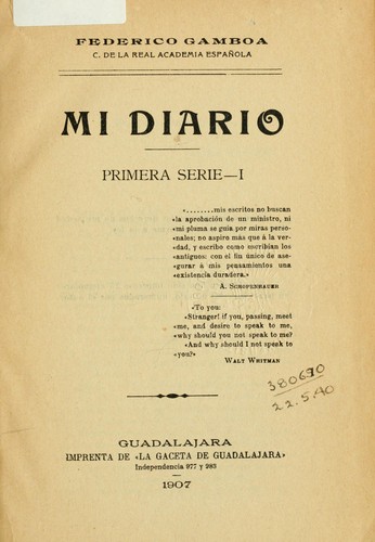 Cover for Mi diario