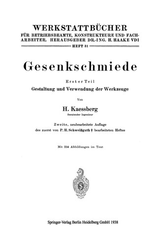 Cover for Gesenkschmiede