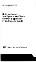 Cover for Untersuchungen zum Sprachbewusstsein der Patois-Sprecher in der Franche-Comté