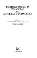 Cover for Current issues in financial and monetary economics