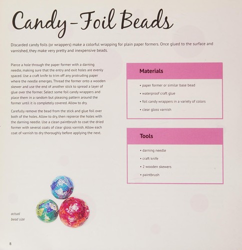 Cover for Making Beautiful Beads
