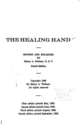 Cover for healing hand