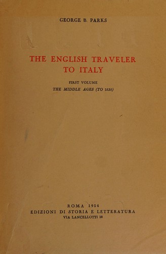 Cover for The English traveler to Italy. --