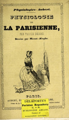 Cover for Physiologie de la parisienne