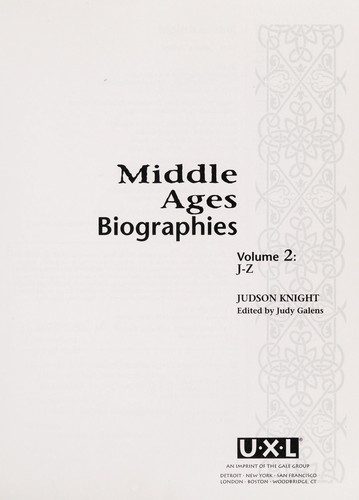 Cover for Middle ages