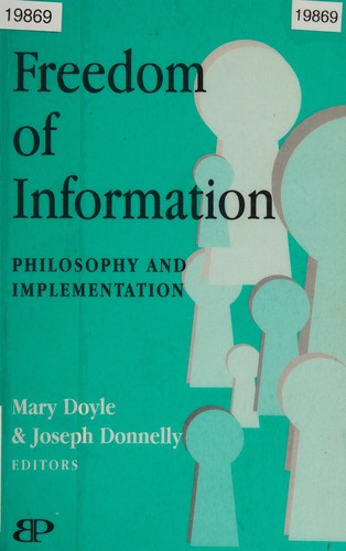 Cover for Freedom of information