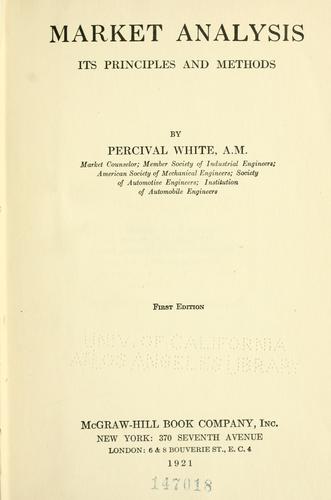 Cover for Market analysis