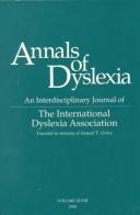 Cover for Annals of Dyslexia 1998 (Annals of Dyslexia)