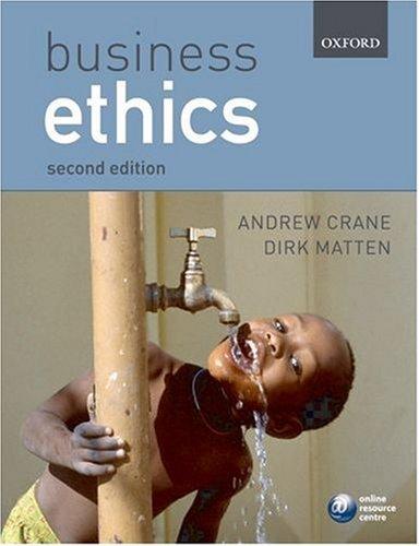 Cover for Business Ethics