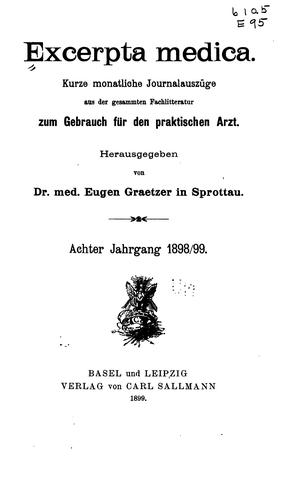 Cover for Excerpta Medica