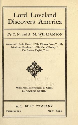 Cover for Lord Loveland discovers America