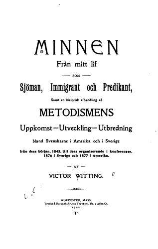 Cover for Minnen från mitt lif som sjöman