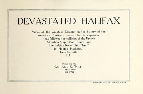 Cover for Devastated Halifax