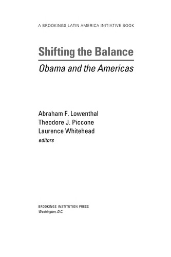 Cover for Shifting the balance