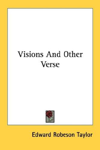 Cover for Visions And Other Verse