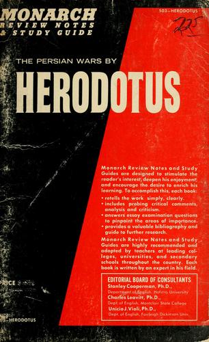 Cover for Review notes and study guide to The Persian Wars