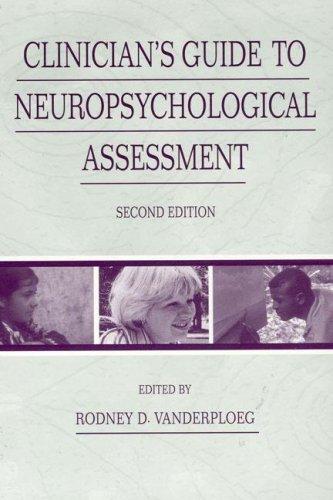 Cover for Clinician's Guide To Neuropsychological Assessment