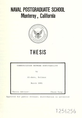 Cover for Communication network survivability